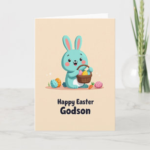 Tarjeta de Felicitación de Conejo de Primavera