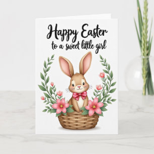Tarjeta de Felicitación de Conejo Lindo de Primave
