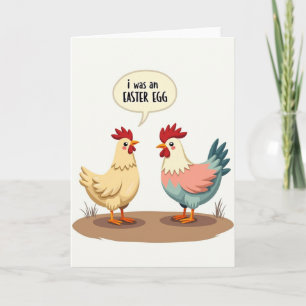 Tarjeta de Felicitación de Confesión de Huevo de P