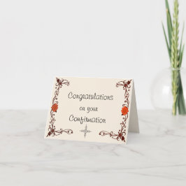 Tarjeta de felicitación de Confirmación de la Igle