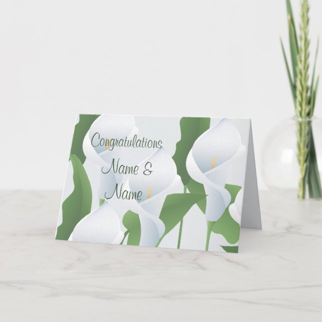 Tarjeta de felicitación de congratulaciones con Li (Anverso)