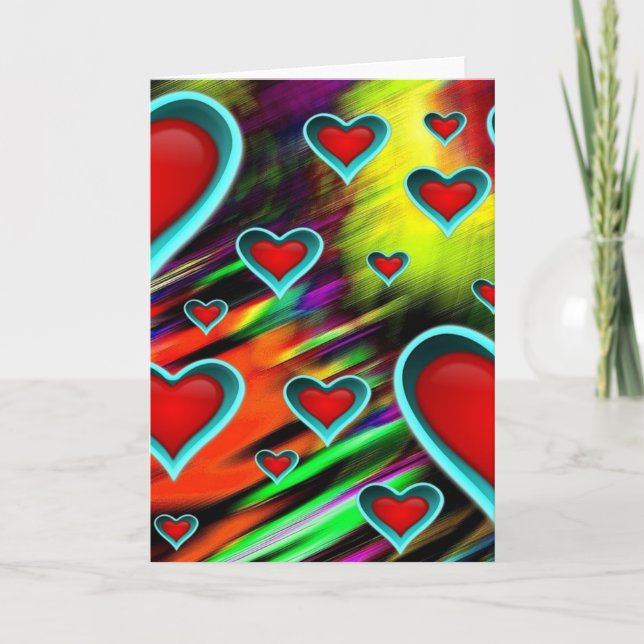 Tarjeta de felicitación de corazón (Anverso)
