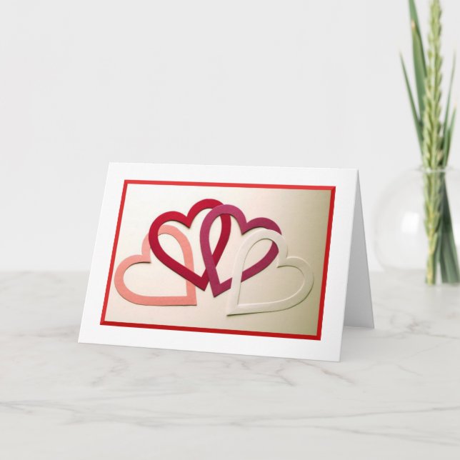 Tarjeta de felicitación de corazón (Anverso)