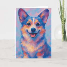 Tarjeta de Felicitación de Corgi