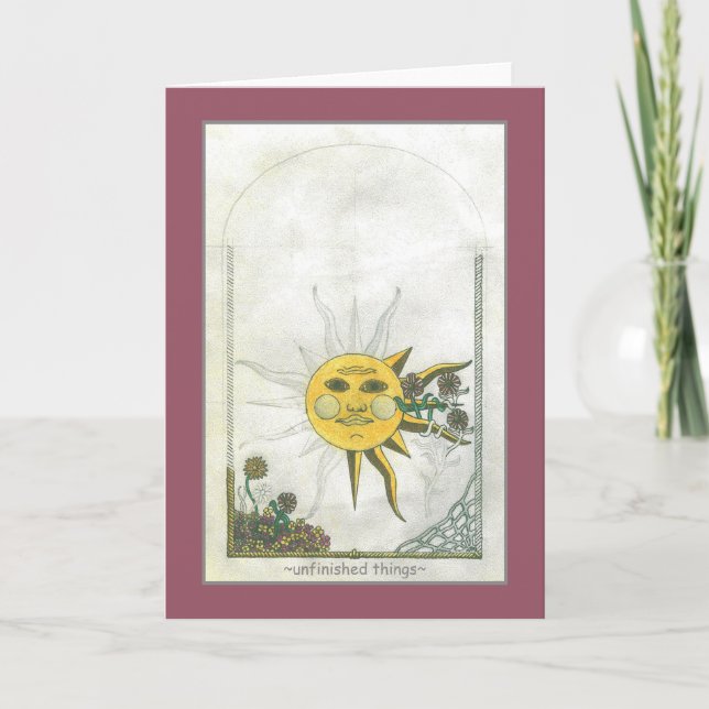 Tarjeta de felicitación de cosas inacabadas (Anverso)