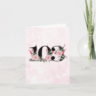 Tarjeta de felicitación de cumpleaños 103 - edad f