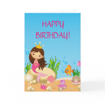 Tarjeta de felicitación de cumpleaños bajo la sire