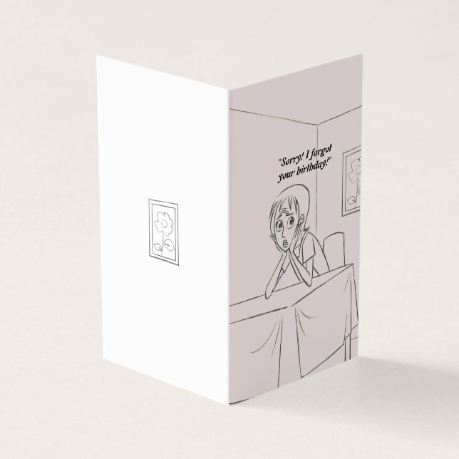 Tarjeta de felicitación de cumpleaños Beled person (Exterior)