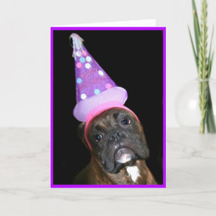 Tarjeta de felicitación de cumpleaños Boxer Dog