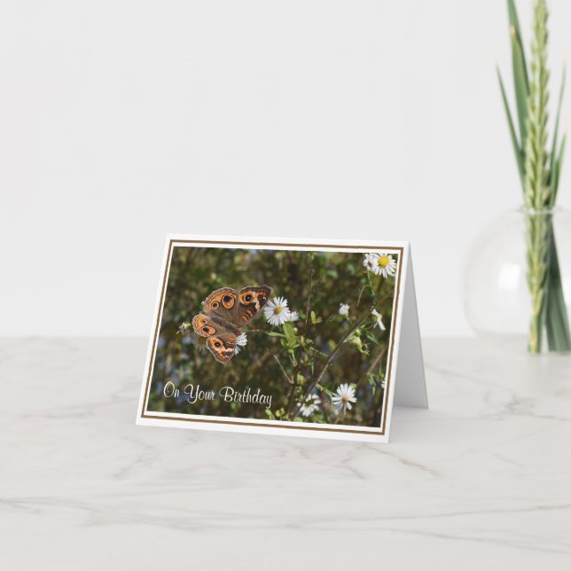 Tarjeta de felicitación de cumpleaños Buckeye Butt (Anverso)