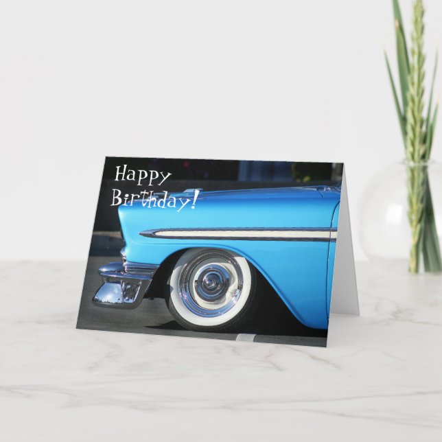 Tarjeta de felicitación de cumpleaños clásica para (Anverso)