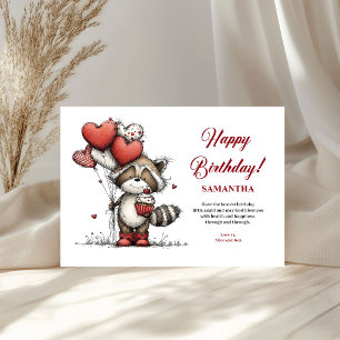 Tarjeta de felicitación de cumpleaños con animales