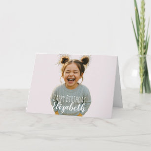 Tarjeta de felicitación de cumpleaños con foto per