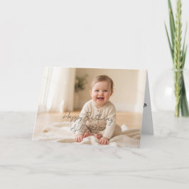 Tarjeta de felicitación de cumpleaños con foto per