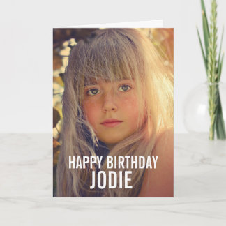 Tarjeta de felicitación de cumpleaños con foto per