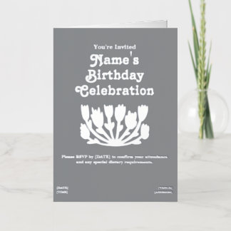 Tarjeta de felicitación de cumpleaños con lámina p
