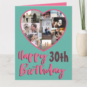 Tarjeta de felicitación de cumpleaños con varias f