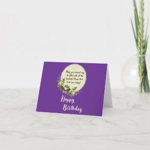 Tarjeta de felicitación de cumpleaños con velas co