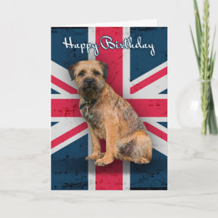 Tarjeta de felicitación de cumpleaños de Border Te