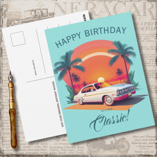 Tarjeta de felicitación de cumpleaños de coche vin (Subido por el creador)