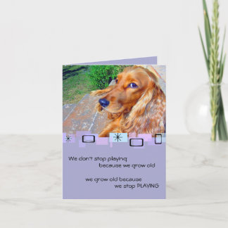Tarjeta de felicitación de cumpleaños de Cocker Es