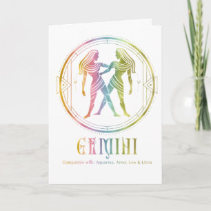 Tarjeta de felicitación de cumpleaños de compatibi