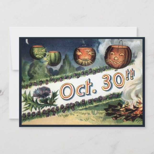 Tarjeta de felicitación de cumpleaños de Halloween (Anverso)