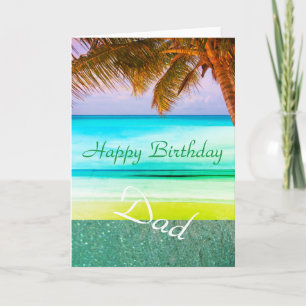 Tarjeta de felicitación de cumpleaños de la isla A