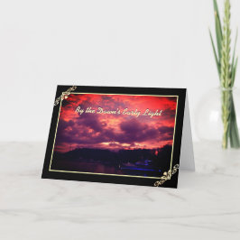 Tarjeta de felicitación de cumpleaños de luz tempr