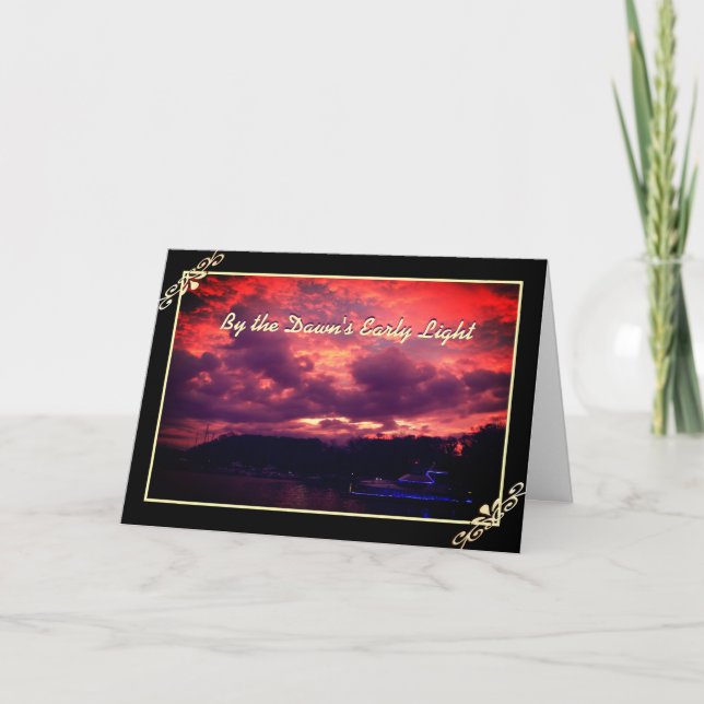 Tarjeta de felicitación de cumpleaños de luz tempr (Anverso)