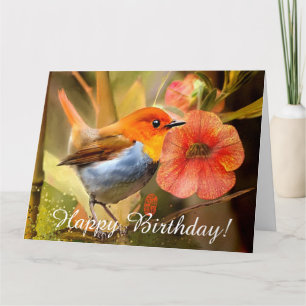 Tarjeta de felicitación de cumpleaños de Robin Per