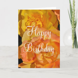 tarjeta de felicitación de cumpleaños de rosas nar