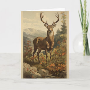 Tarjeta de felicitación de cumpleaños de venado vi