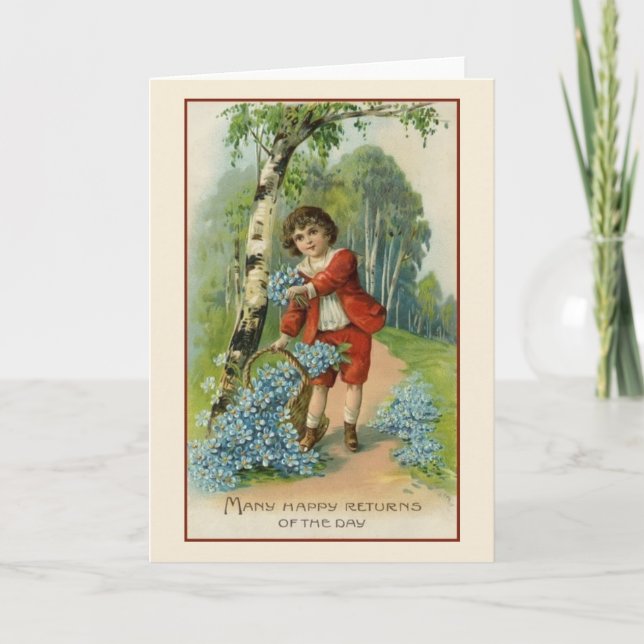 Tarjeta de felicitación de cumpleaños de Victoria (Anverso)