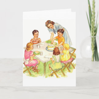 Tarjeta de felicitación de cumpleaños de Vintage R