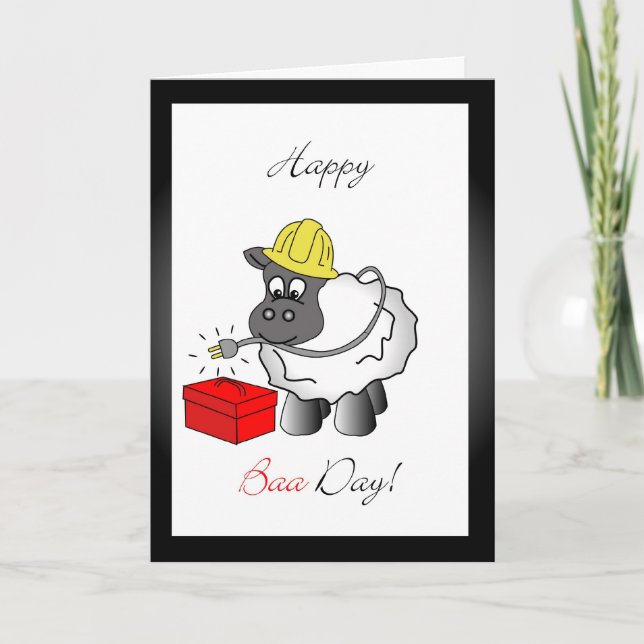 Tarjeta de felicitación de cumpleaños del electric (Anverso)