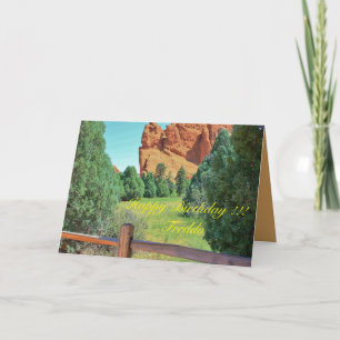 Tarjeta de felicitación de cumpleaños del jardín d