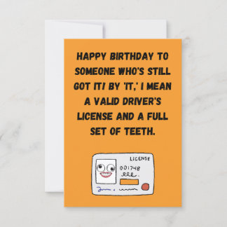 Tarjeta de felicitación de cumpleaños divertida co