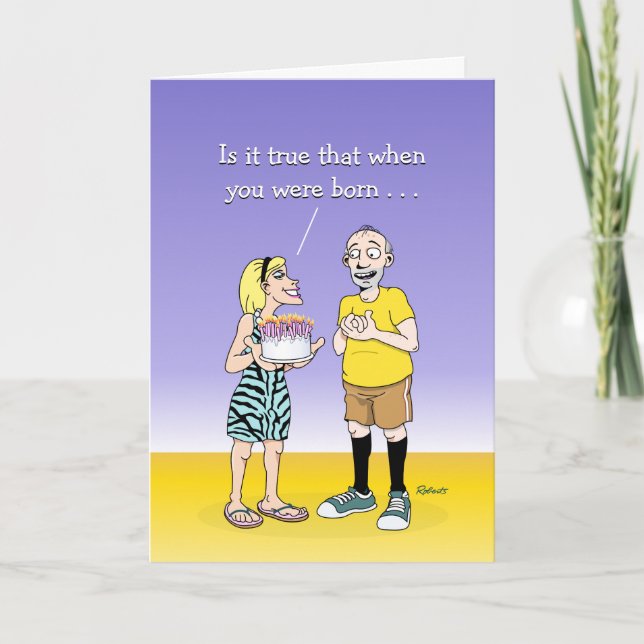 Tarjeta de felicitación de cumpleaños divertida pa (Anverso)