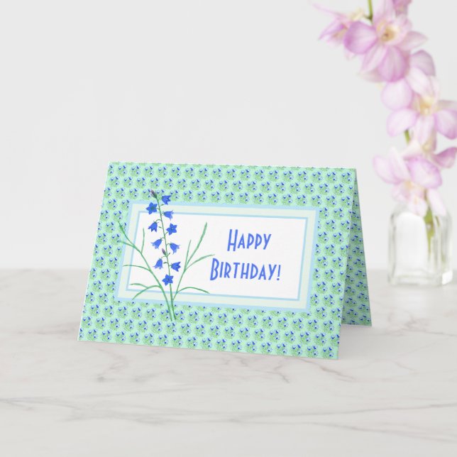 Tarjeta de felicitación de cumpleaños doblada de c (Orquídea)