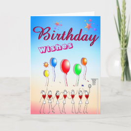 Tarjeta de felicitación de cumpleaños en blanco pa