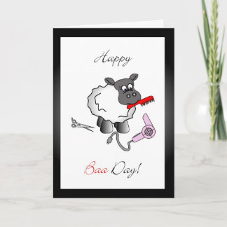 Tarjeta de felicitación de cumpleaños estilista