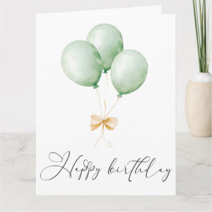 Tarjeta de felicitación de cumpleaños feliz con gl