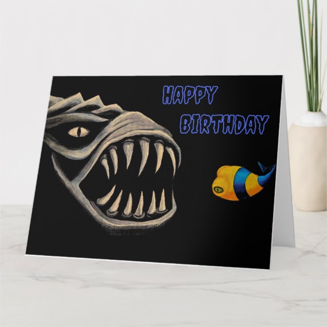 Tarjeta de felicitación de cumpleaños feliz de asu (Anverso)