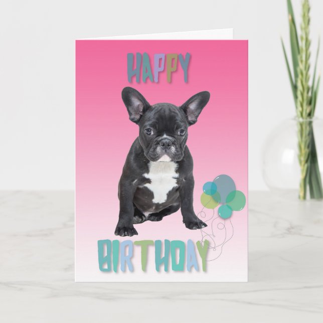 Tarjeta de felicitación de cumpleaños feliz de Bul (Anverso)