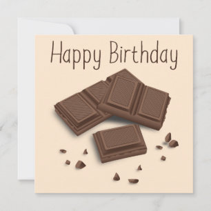 Tarjeta de felicitación de cumpleaños feliz de cho
