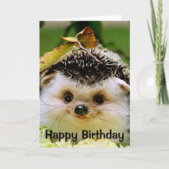 Tarjeta de felicitación de cumpleaños feliz de Hed (Anverso)