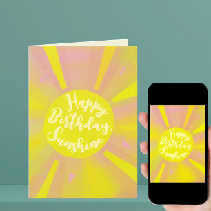 Tarjeta de felicitación de cumpleaños feliz plegad
