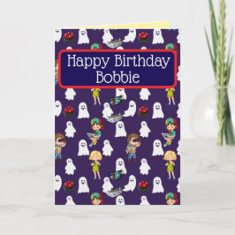 Tarjeta de felicitación de cumpleaños Ghost Wrangl