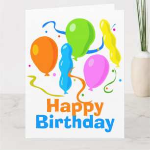 Tarjeta de felicitación de cumpleaños grande para